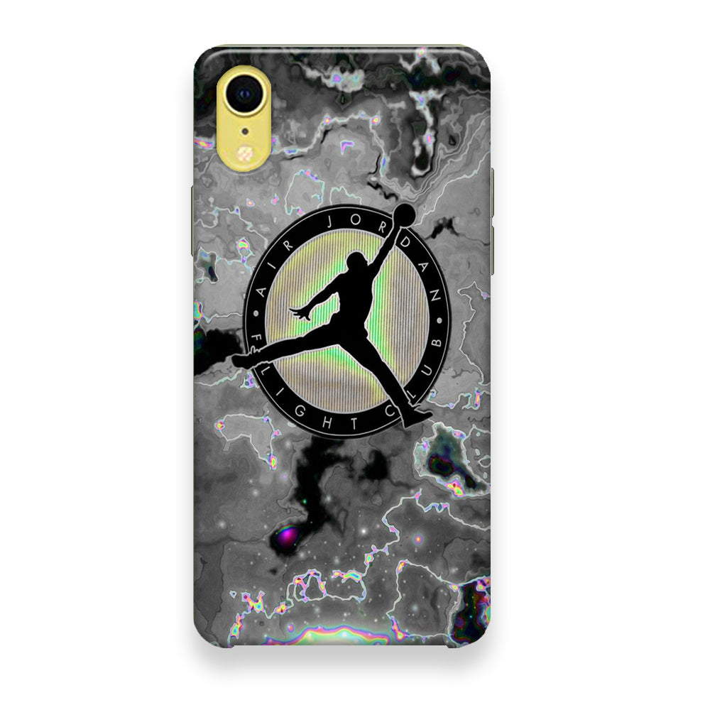 Jordan Silver Fluid Marble iPhone XR Case