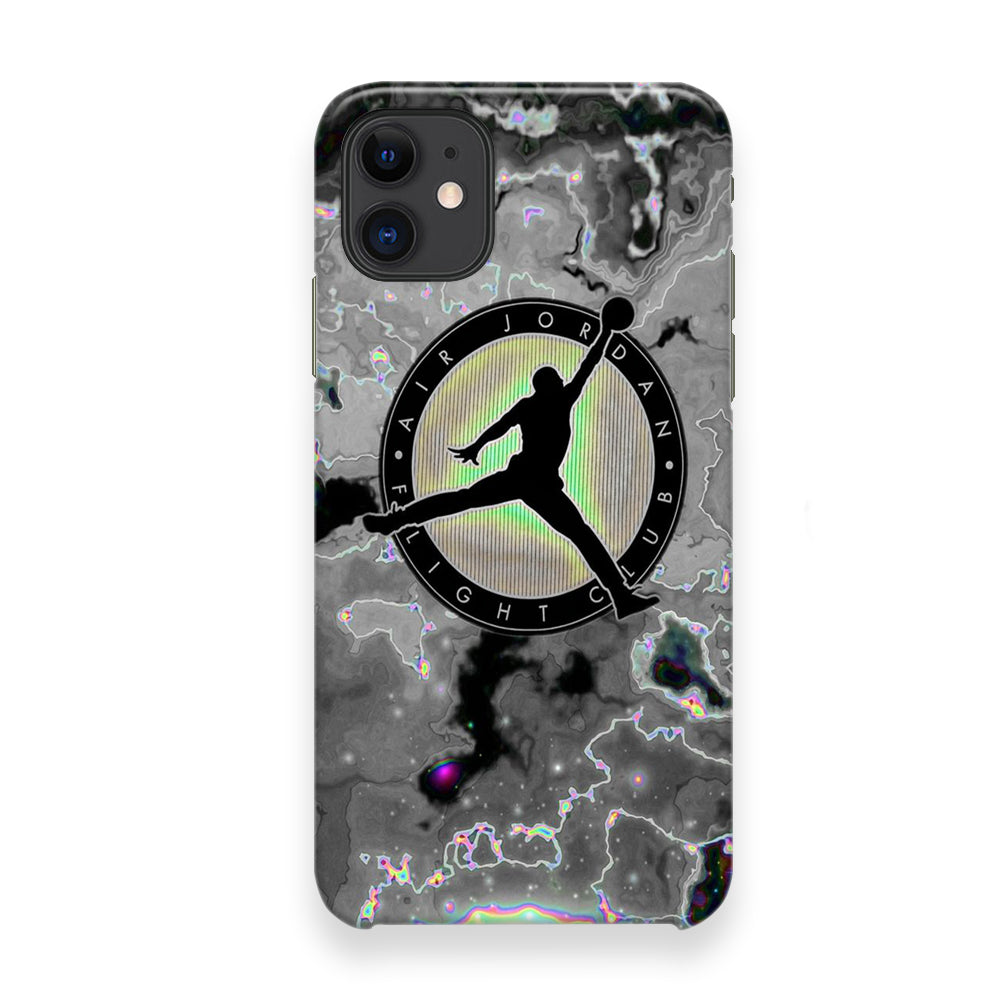 Jordan Silver Fluid Marble iPhone 12 Case