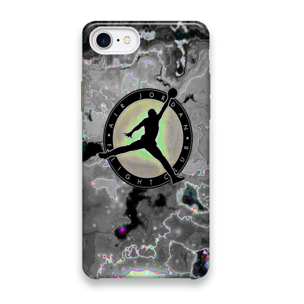 Jordan Silver Fluid Marble iPhone 8 Case