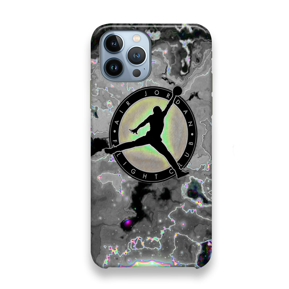 Jordan Silver Fluid Marble iPhone 13 Case