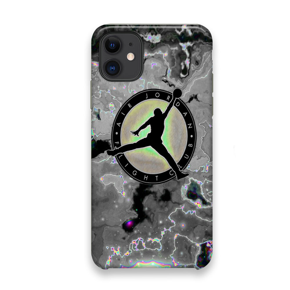 Jordan Silver Fluid Marble iPhone 11 Case