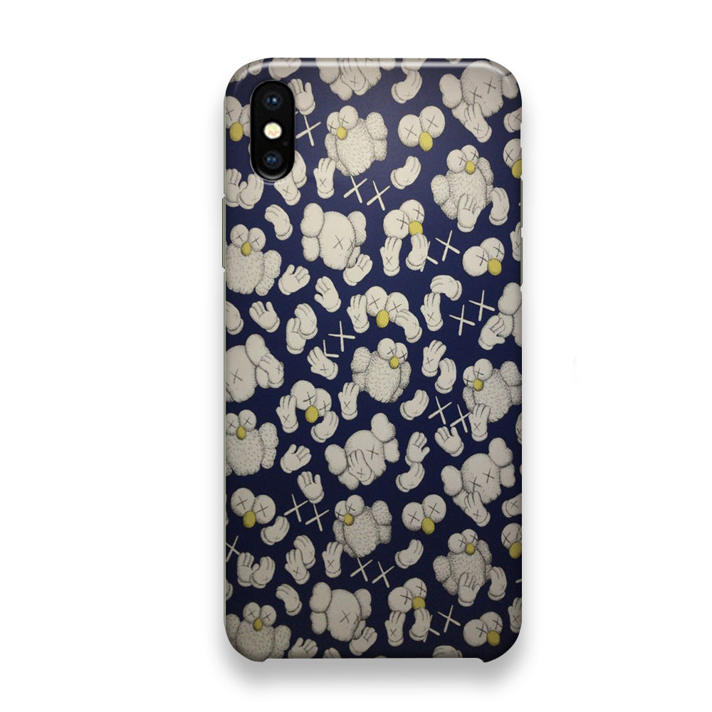 Kaws Blue Wall Icon Show iPhone Xs Case