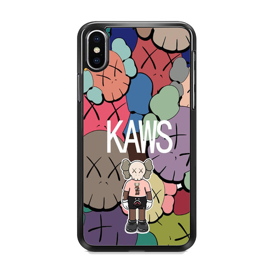 Kaws Full Color Background iPhone Xs Case