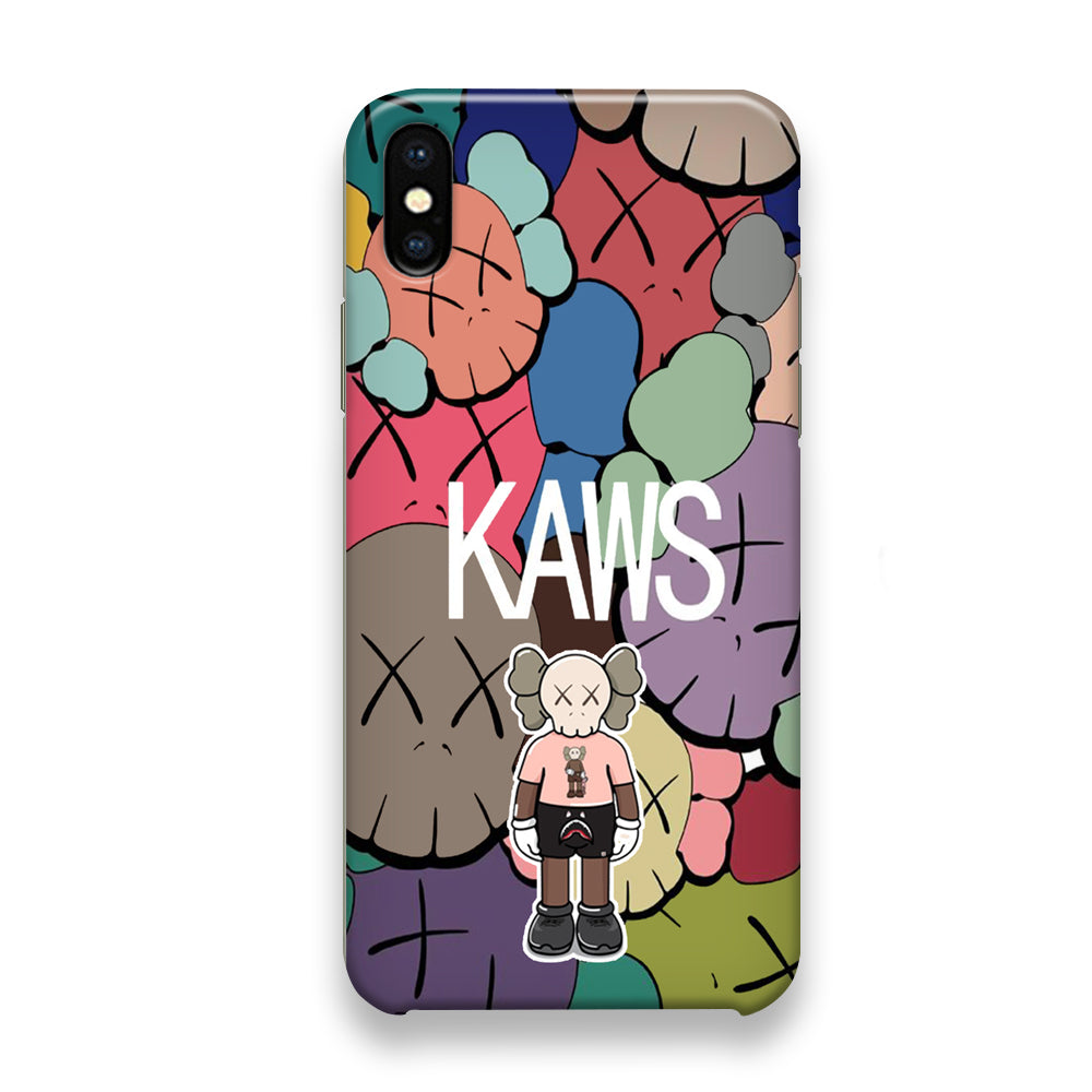 Kaws Full Color Background iPhone X Case