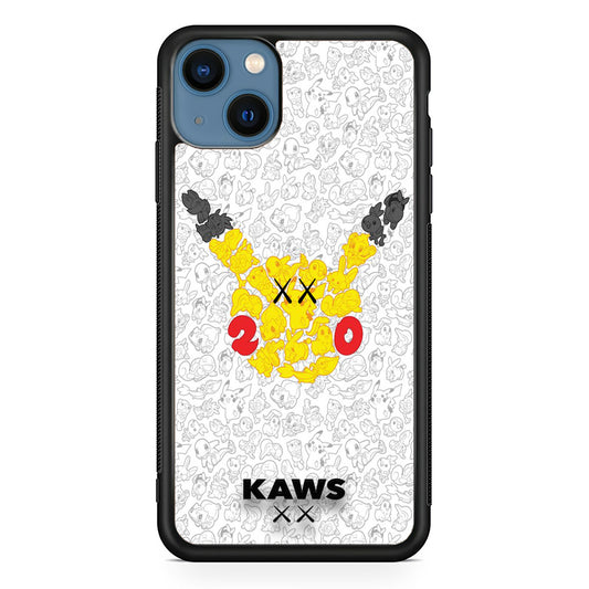 Kaws Pikachu iPhone 13 Case