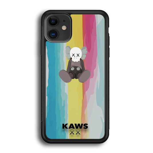 Kaws Rainbow Paint iPhone 12 Case