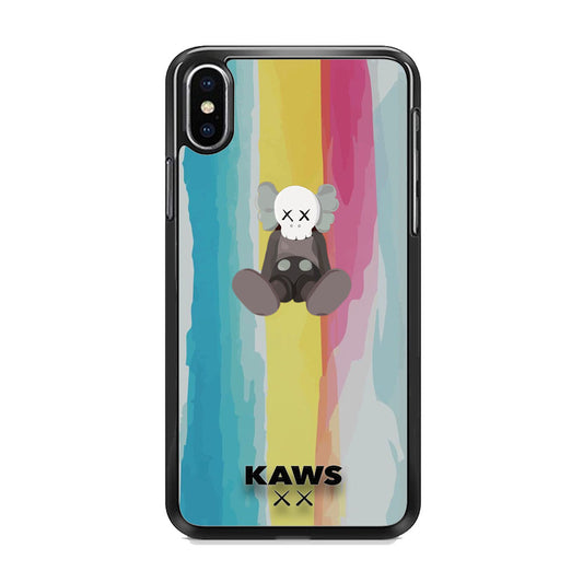 Kaws Rainbow Paint iPhone Xs Max Case