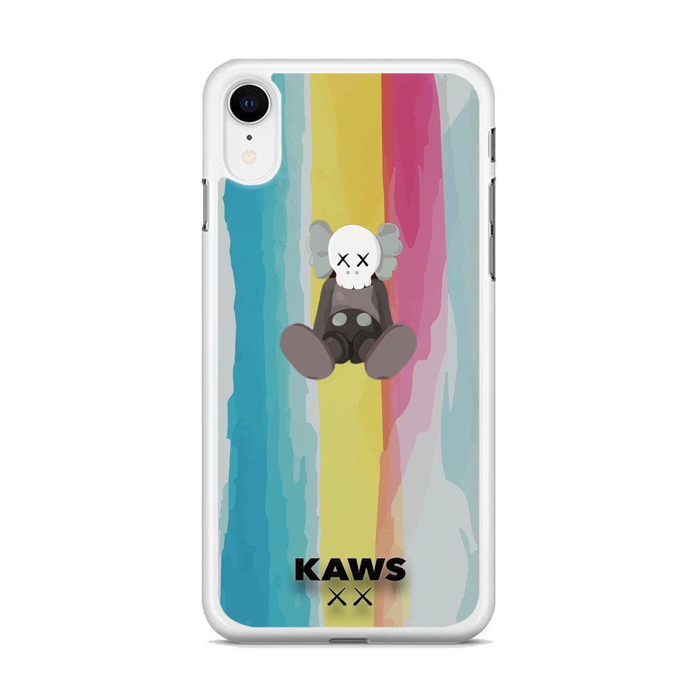 Kaws Rainbow Paint iPhone XR Case