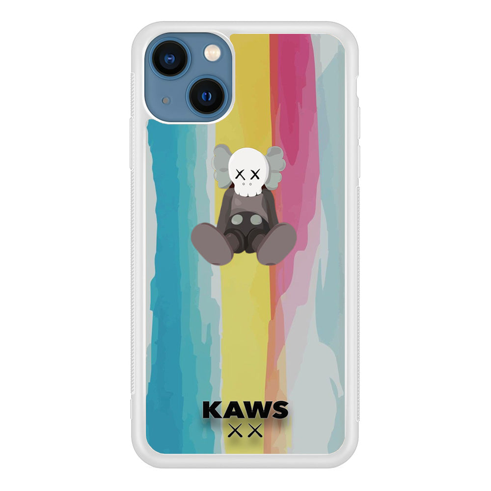 Kaws Rainbow Paint iPhone 13 Case