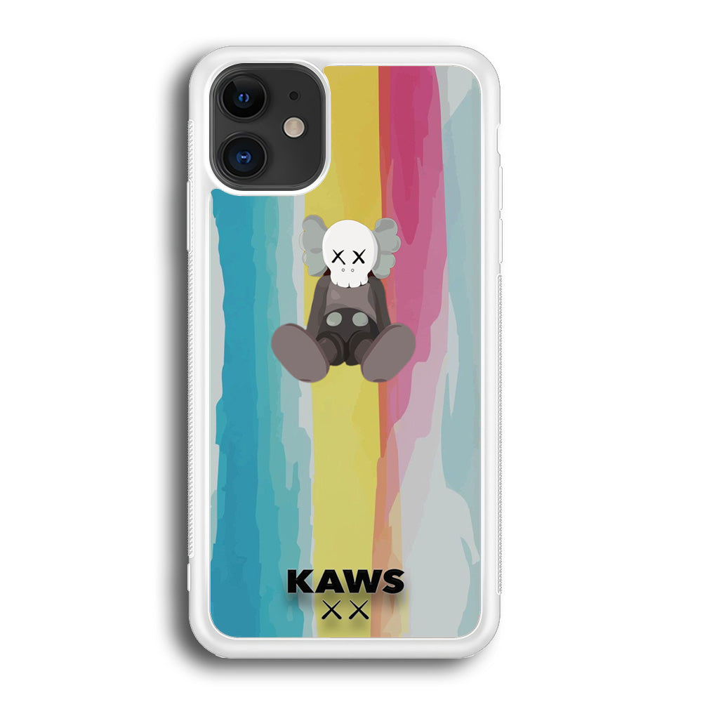 Kaws Rainbow Paint iPhone 12 Case