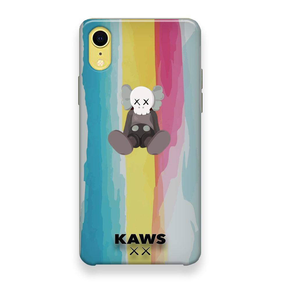 Kaws Rainbow Paint iPhone XR Case