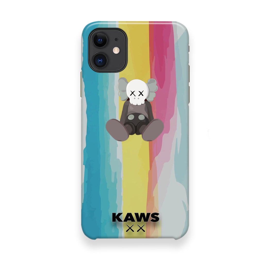 Kaws Rainbow Paint iPhone 12 Case