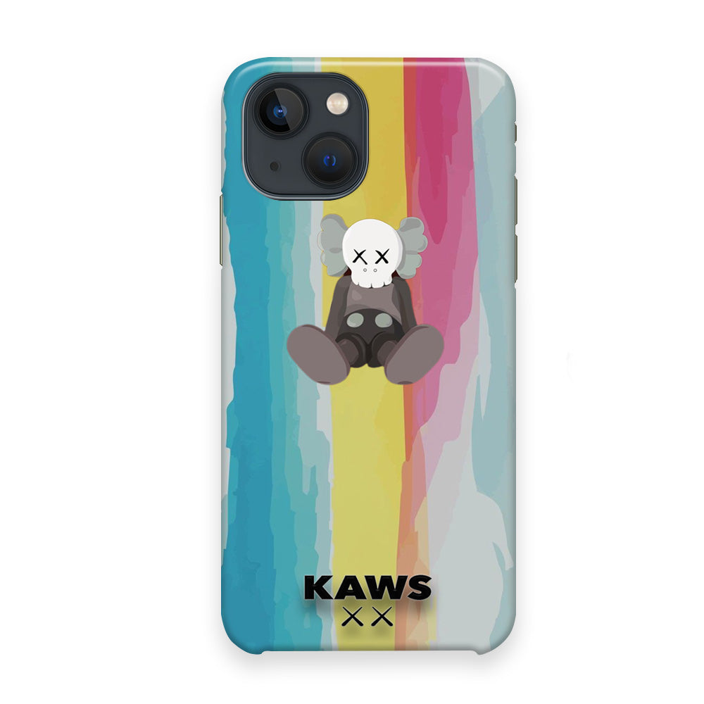 Kaws Rainbow Paint iPhone 13 Case