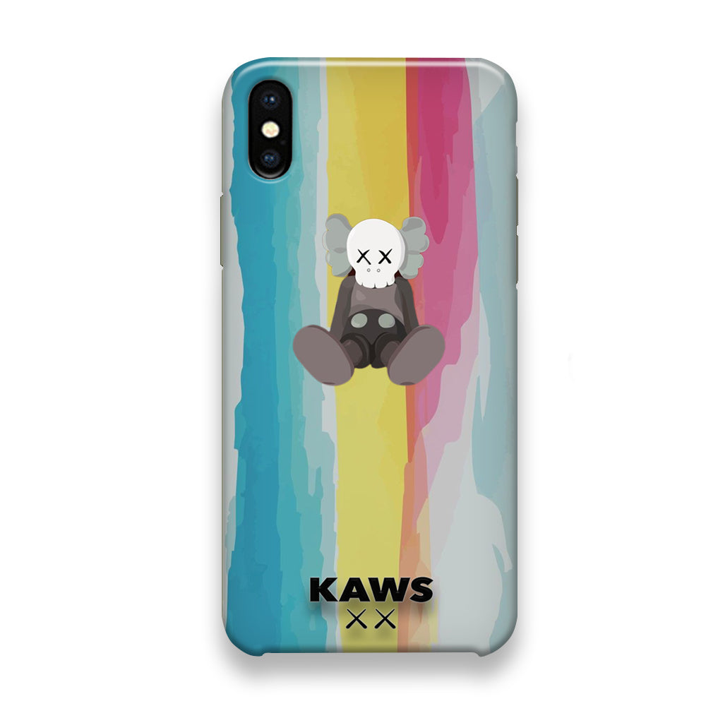 Kaws Rainbow Paint iPhone Xs Max Case