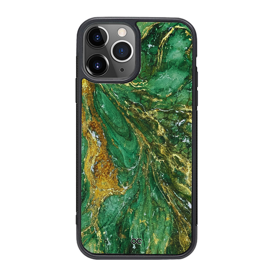 Marble Green Flint Protective Magsafe iPhone Cases
