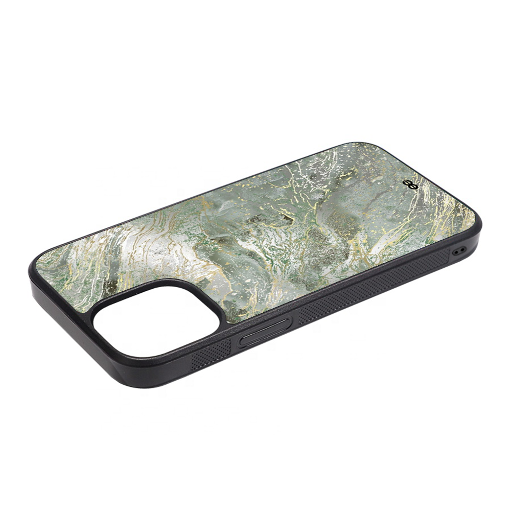 Marble Glos Silver Fluid Protective Magsafe iPhone Cases