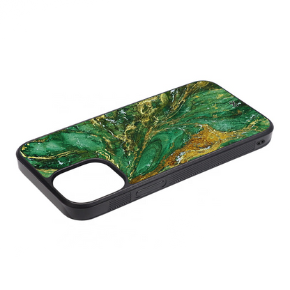 Marble Green Flint Protective Magsafe iPhone Cases