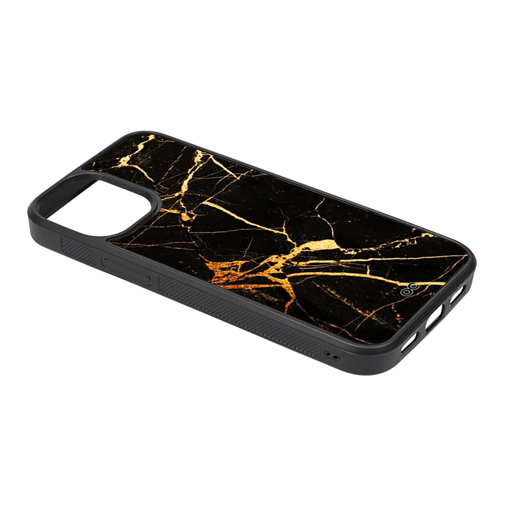 Marble Rust Gold Protective Magsafe iPhone Cases