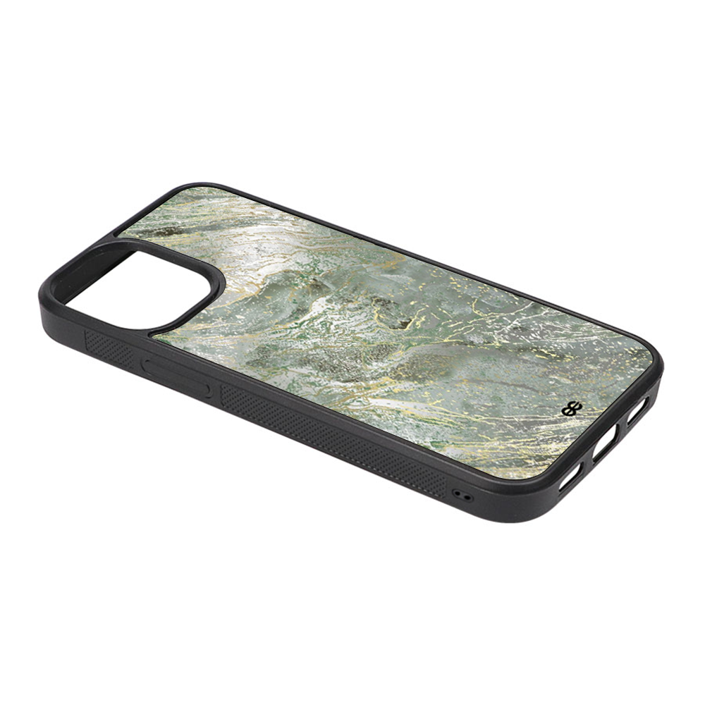 Marble Glos Silver Fluid Protective Magsafe iPhone Cases