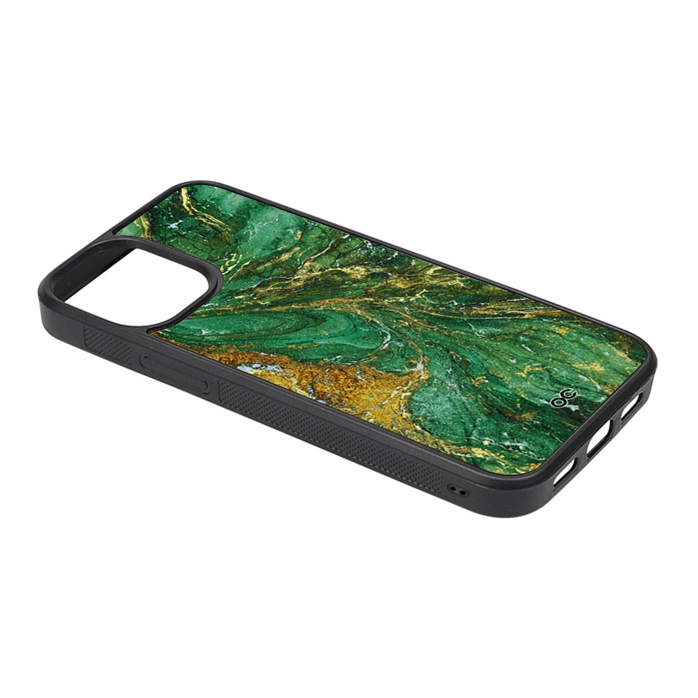 Marble Green Flint Protective Magsafe iPhone Cases