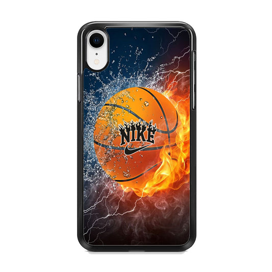 Nike Battle Ice Fire Basketball iPhone XR Case