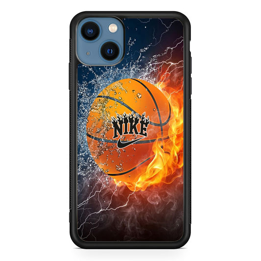 Nike Battle Ice Fire Basketball iPhone 13 Case