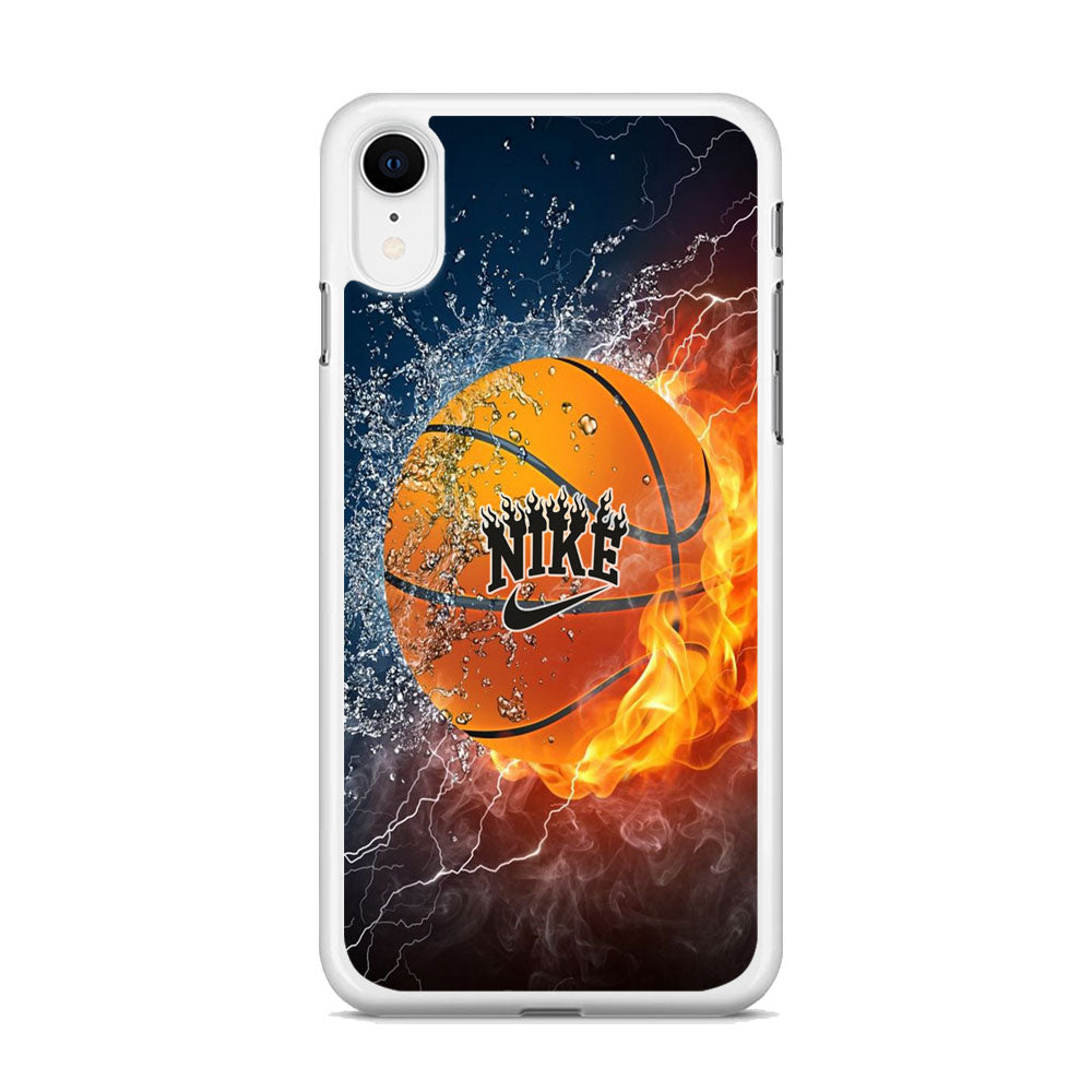 Nike Battle Ice Fire Basketball iPhone XR Case