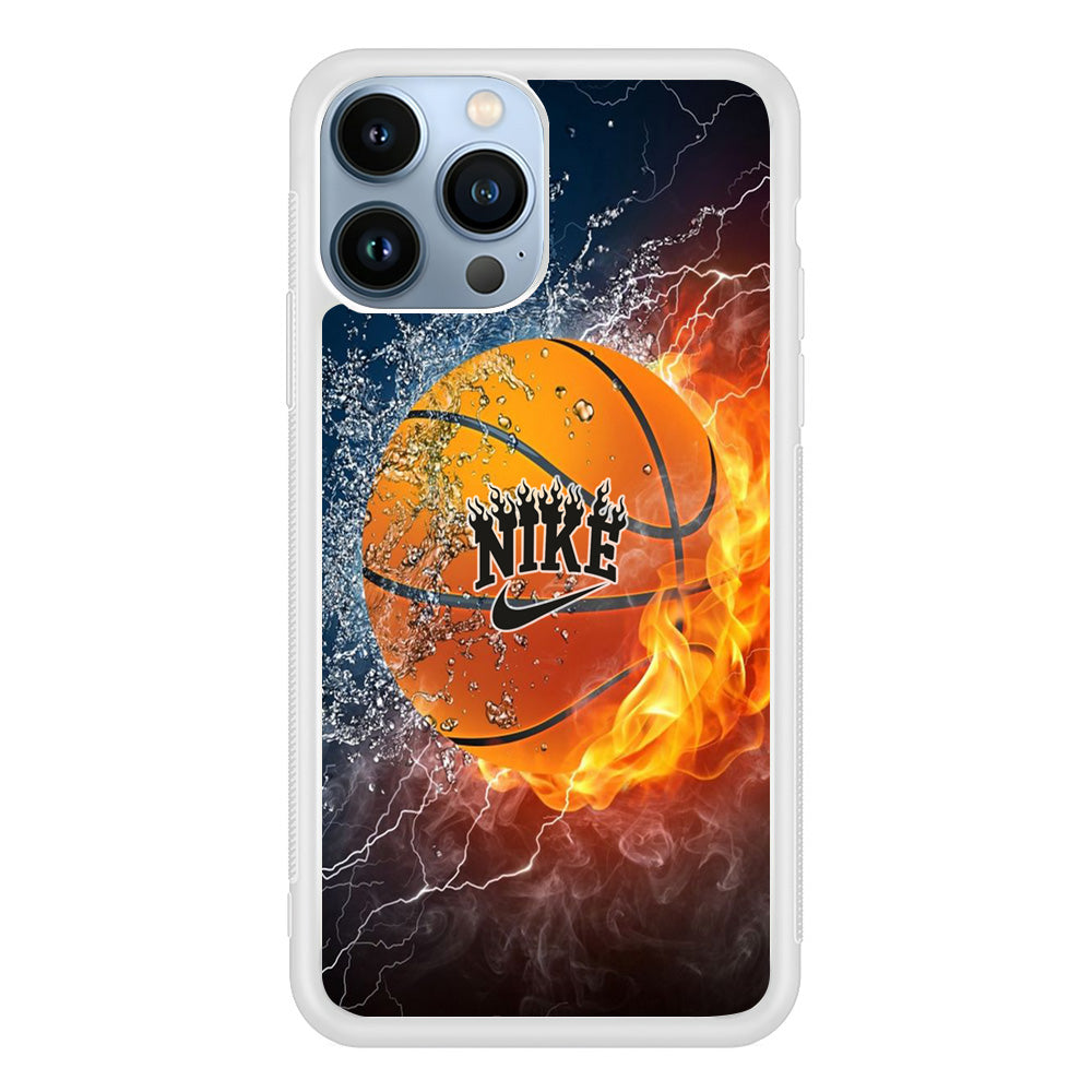 Nike Battle Ice Fire Basketball iPhone 13 Pro Case