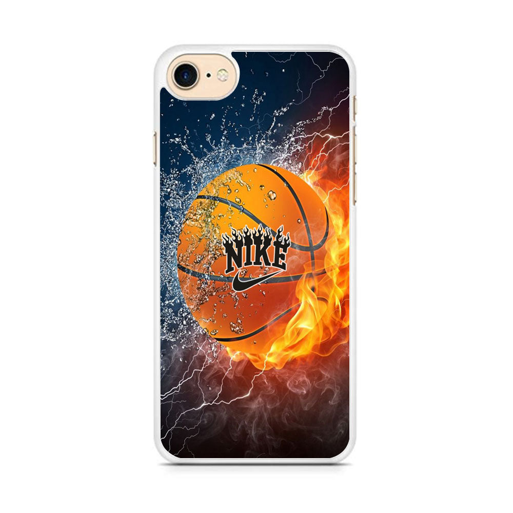 Nike Battle Ice Fire Basketball iPhone 8 Case