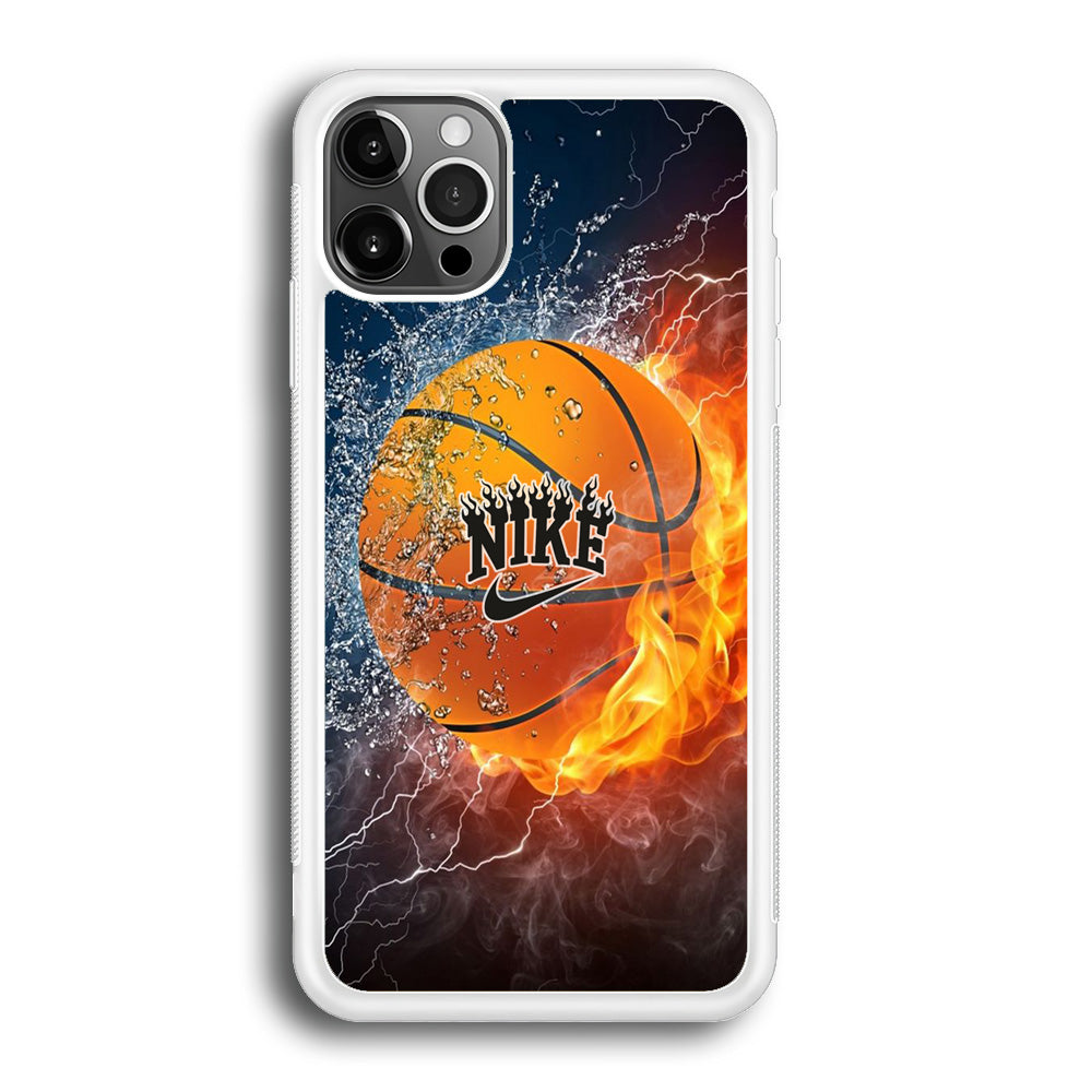 Nike Battle Ice Fire Basketball iPhone 12 Pro Max Case