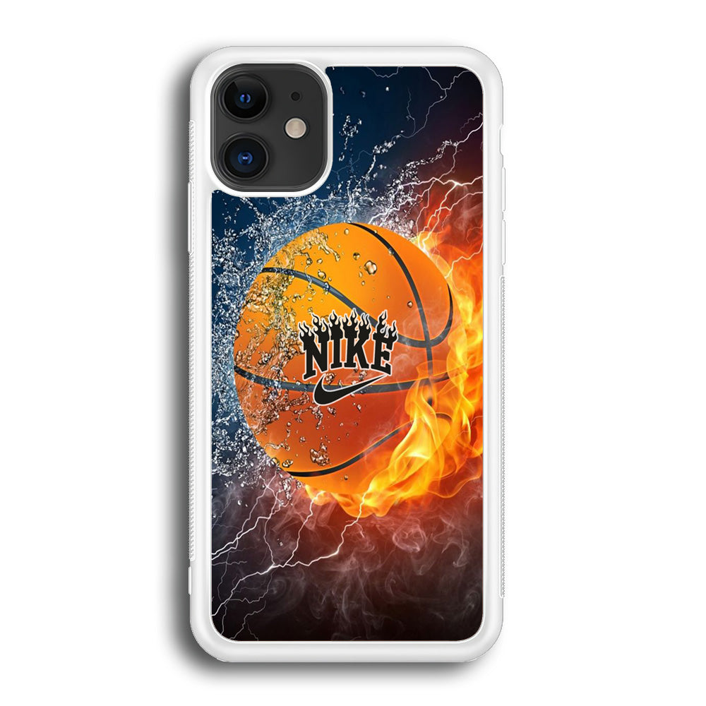 Nike Battle Ice Fire Basketball iPhone 12 Case