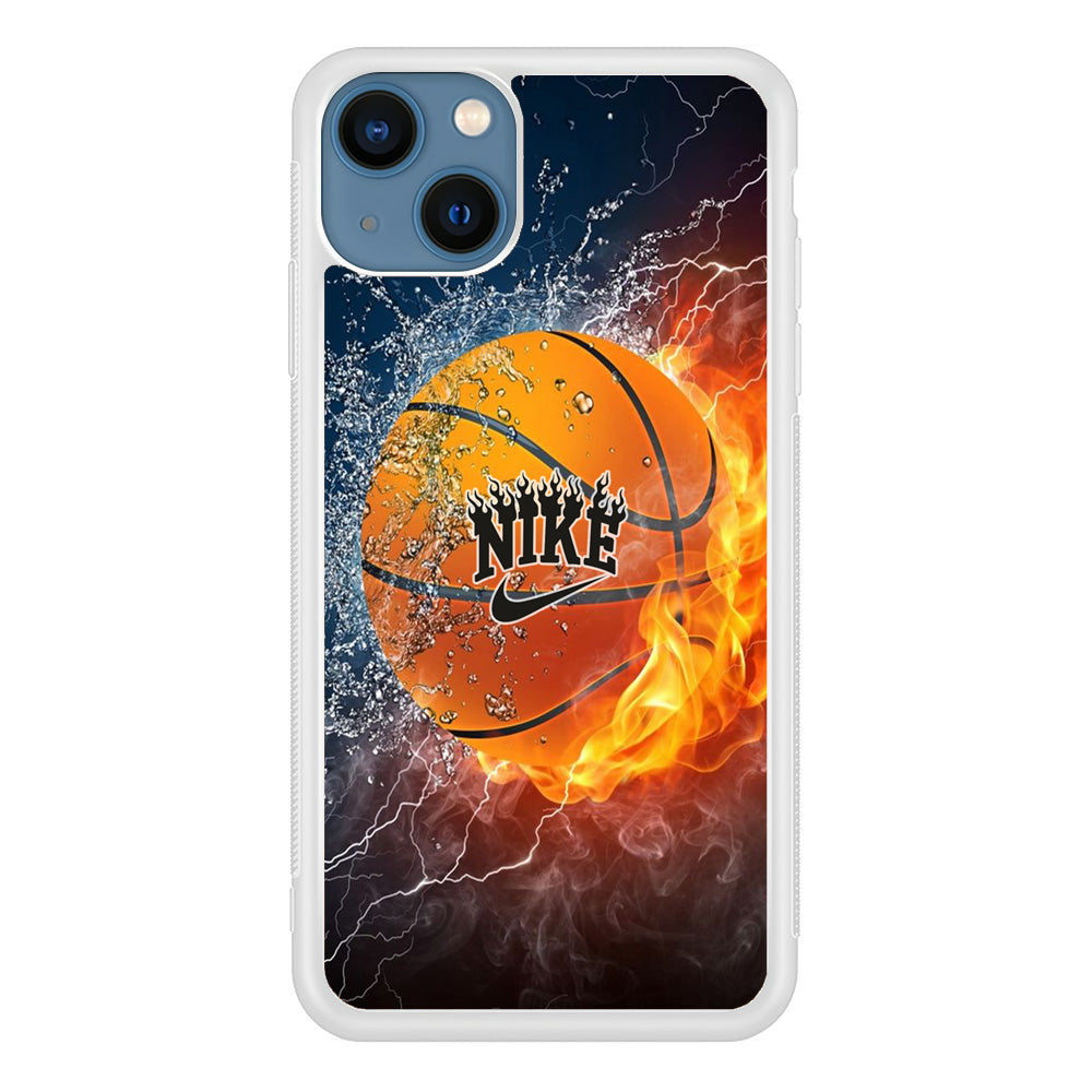 Nike Battle Ice Fire Basketball iPhone 13 Case