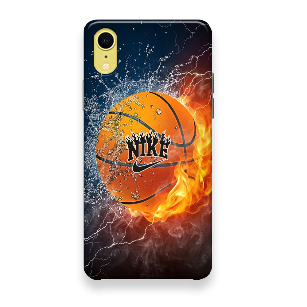 Nike Battle Ice Fire Basketball iPhone XR Case