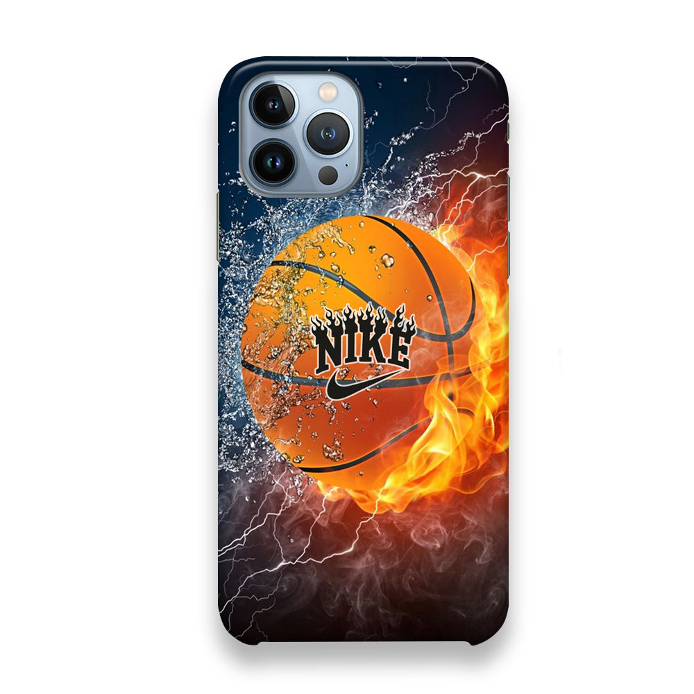 Nike Battle Ice Fire Basketball iPhone 13 Pro Max Case