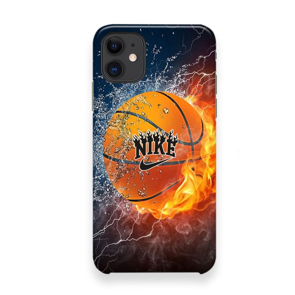 Nike Battle Ice Fire Basketball iPhone 12 Case