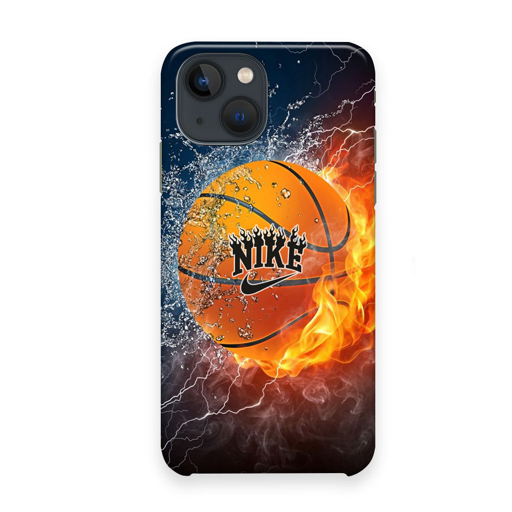 Nike Battle Ice Fire Basketball iPhone 13 Case