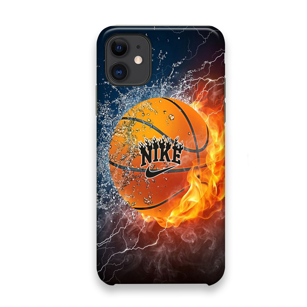 Nike Battle Ice Fire Basketball iPhone 11 Case