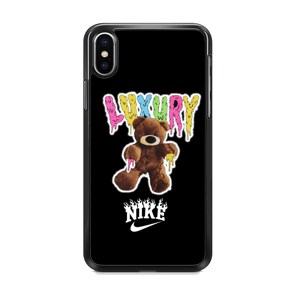 Nike Bear Drip Color iPhone X Case