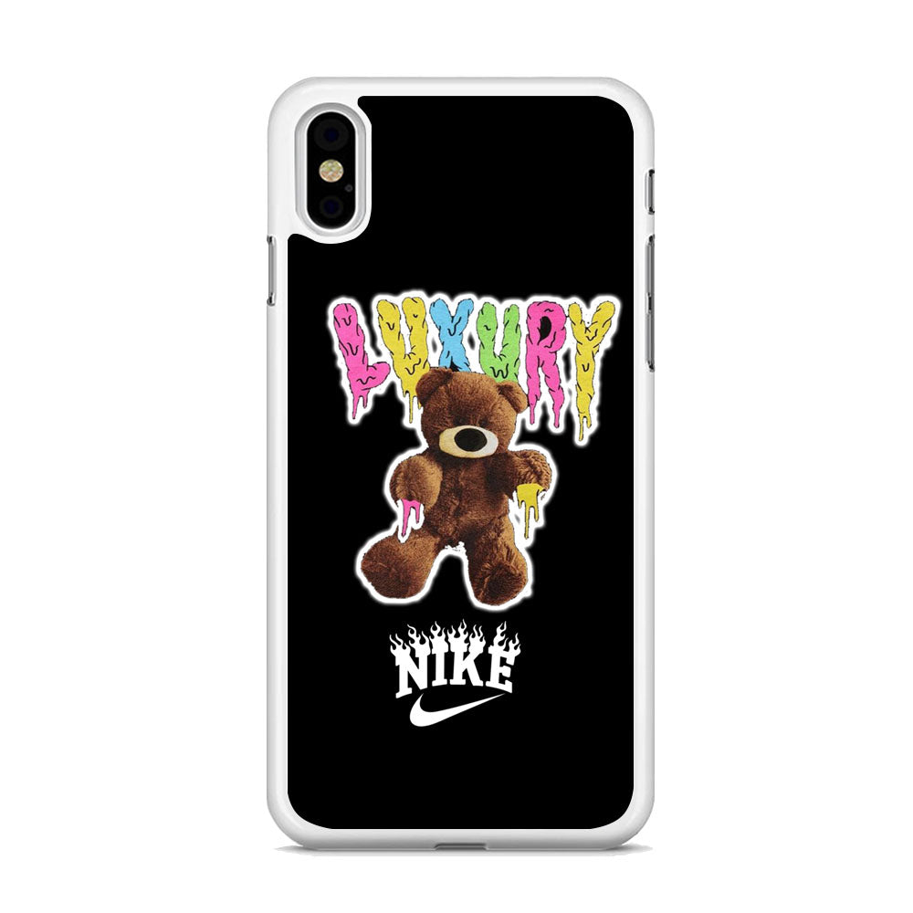 Nike Bear Drip Color iPhone X Case