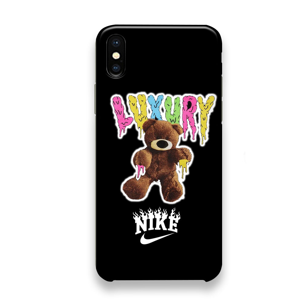 Nike Bear Drip Color iPhone X Case