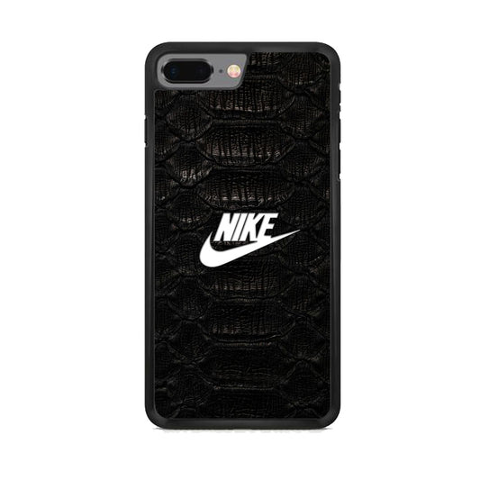 Nike Black Emboss Leather iPhone 8 Plus Case