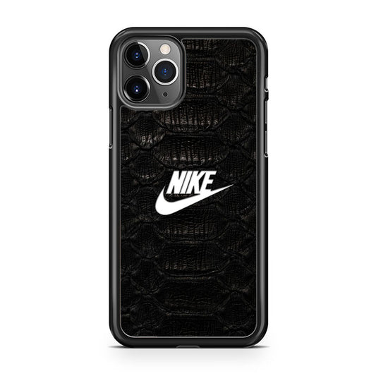 Nike Black Emboss Leather iPhone 11 Pro Max Case