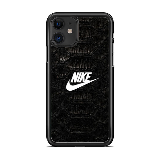 Nike Black Emboss Leather iPhone 11 Case