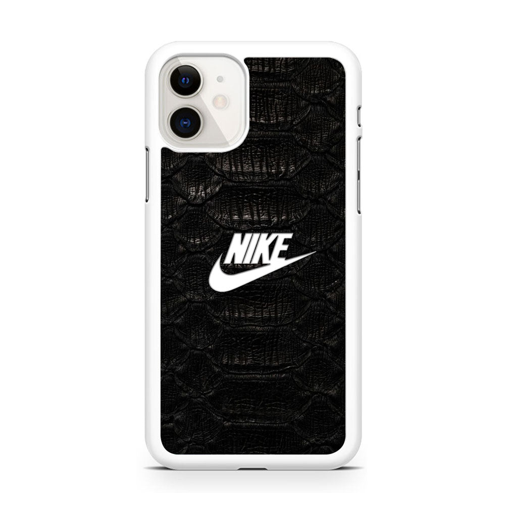 Nike Black Emboss Leather iPhone 11 Case