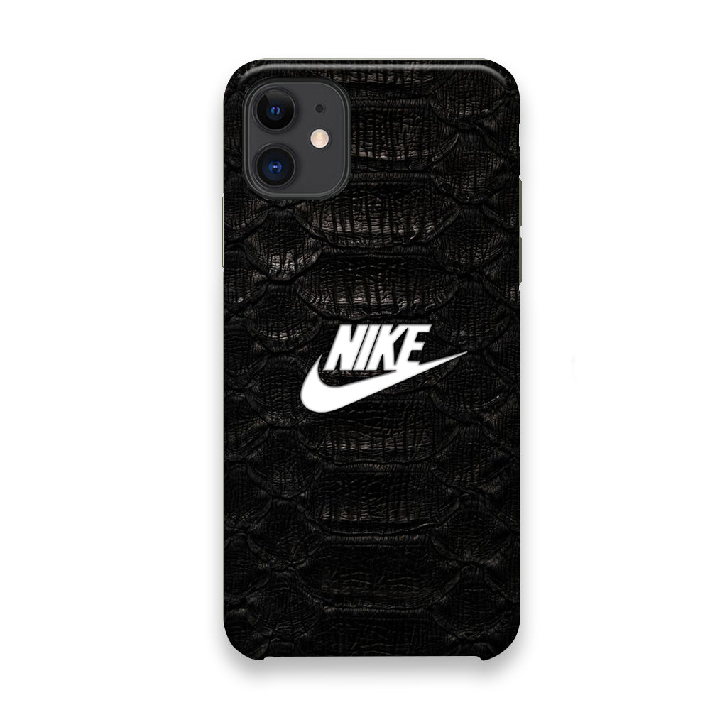 Nike Black Emboss Leather iPhone 11 Case