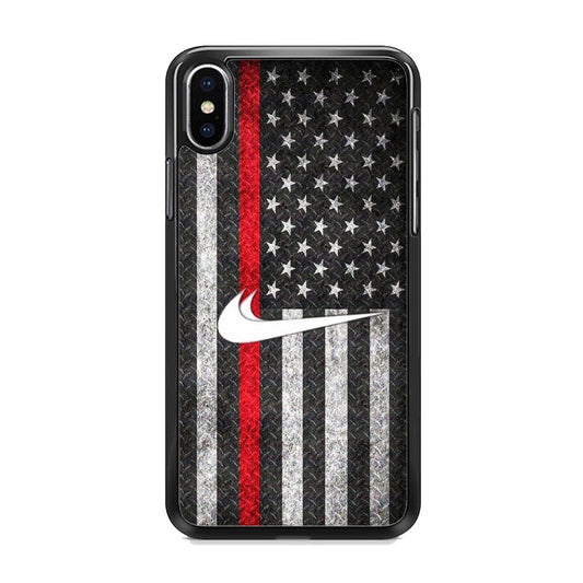 Nike Black Flag Steel iPhone X Case