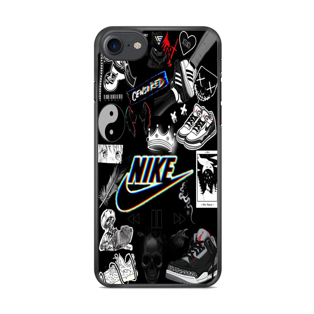 Nike Black Wall Collection iPhone 8 Case