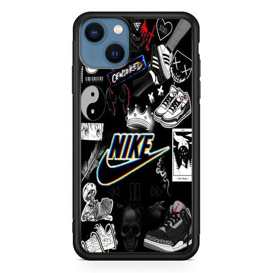 Nike Black Wall Collection iPhone 13 Case