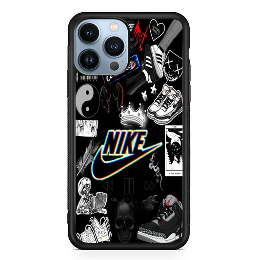 Nike Black Wall Collection iPhone 13 Pro Case