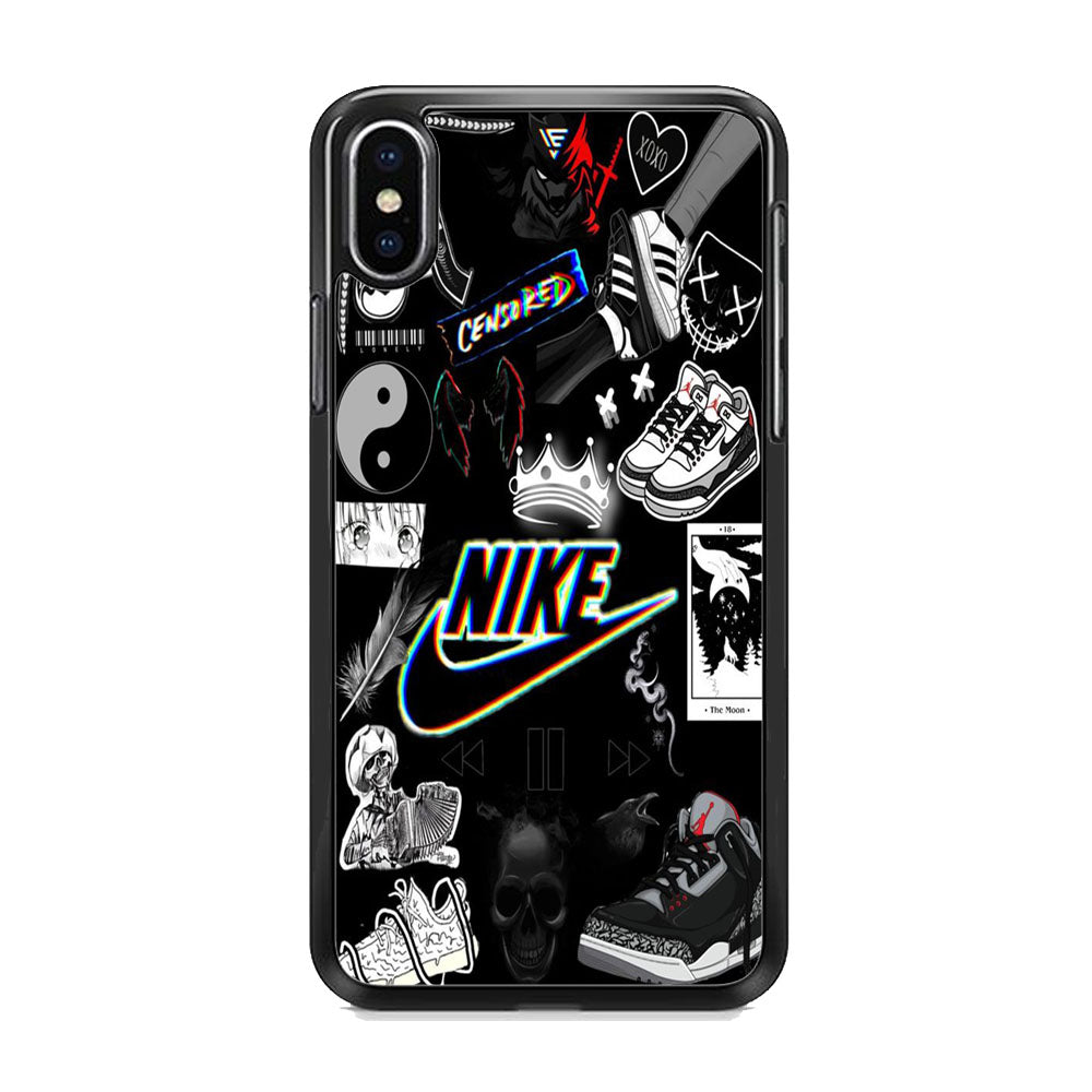 Nike Black Wall Collection iPhone Xs Max Case